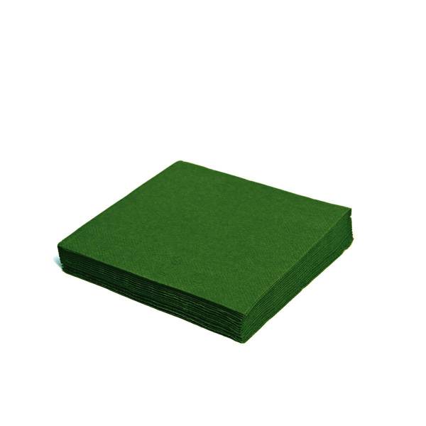 Serviette (PAP FSC Mix) 3-lagig dunkelgrün 33 x 33 cm - 250 Stück