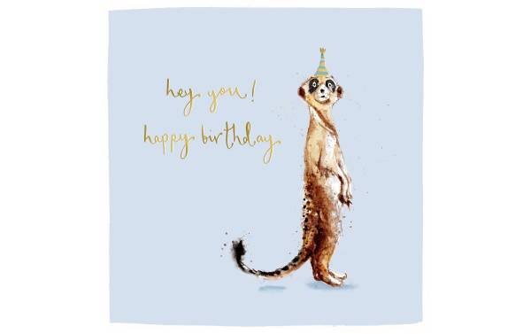 Cart Geburtstagskarte Happy Birthday 15 x 15 cm