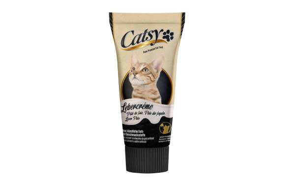Catsy Katzen-Snack Lebercrème Premium, 75 g