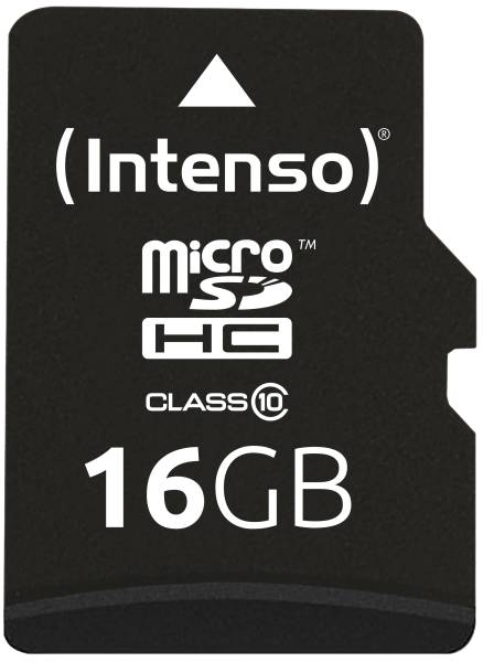 Micro SDHC Card 16GB Class 10 INTENSO 3413470