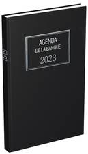 LECAS Agenda de La Banque Large, 2024, 180 x 290 mm, noir