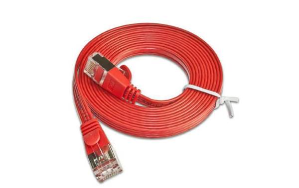 SLIM Slimpatchkabel Cat 6, STP, 1.5 m, Rot