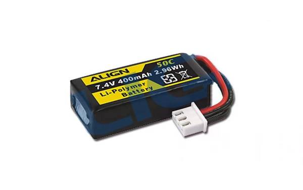 ALIGN RC-Akku LiPo 400 mAh 7.4 V 50C für T-Rex T15