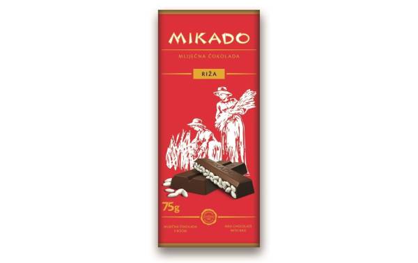 Mikado Schokolade mit Puffreis 75 g