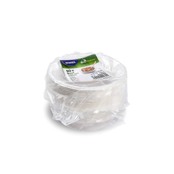 Schale Zuckerrohr-Bagasse 150mm 300ml – 50 Stück