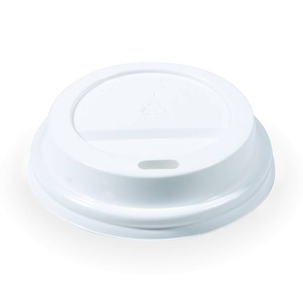 Domdeckel (PS) weiß 73mm – 100 Stück