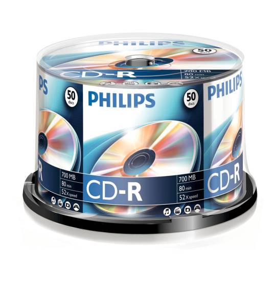 CD-R 50er Spindel PHILIPS CR7D5NB50