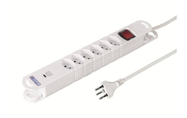 STEFFEN Steckdosenleiste VARIABL 6xT13, USB-C mit Schalter