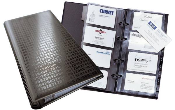 DURABLE Visitenkarten-Ringbuch VISIFIX centium, schwarz