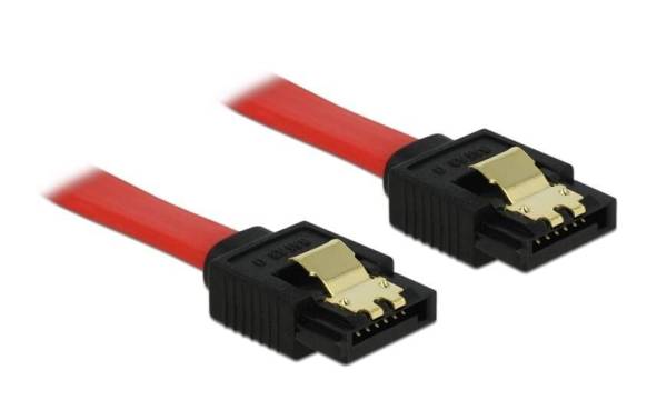 Delock SATA3-Kabel rot, Clip, 30 cm