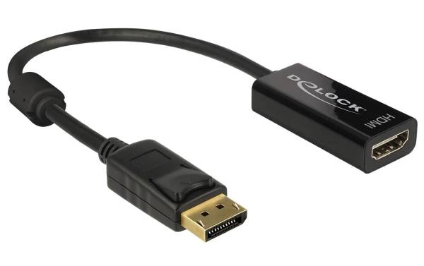 Delock Adapter DisplayPort – HDMI passiv, 4K/30Hz, schwarz