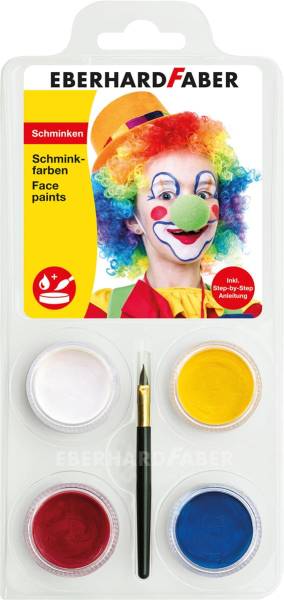 Schminkset Clown inkl. Pinsel EBERHARD 579024