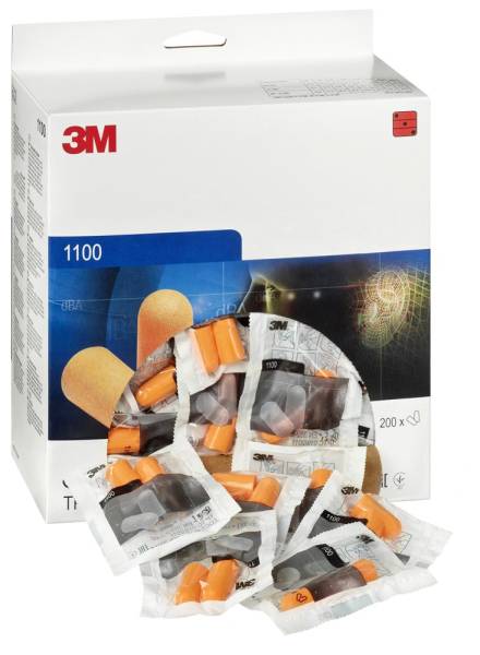 3M Einweg-Gehörschutzstöpsel 1100 – 200 Paar orange