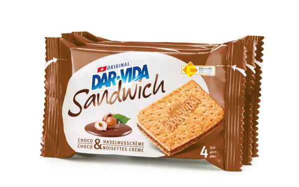 DAR-VIDA Snack Sandwich Choco &amp; Haselnusscrème 195 g