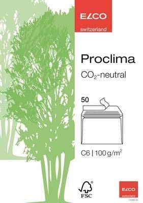 Briefumschlag proclima C6 100g,recycling 50 Stück ELCO 74260.2