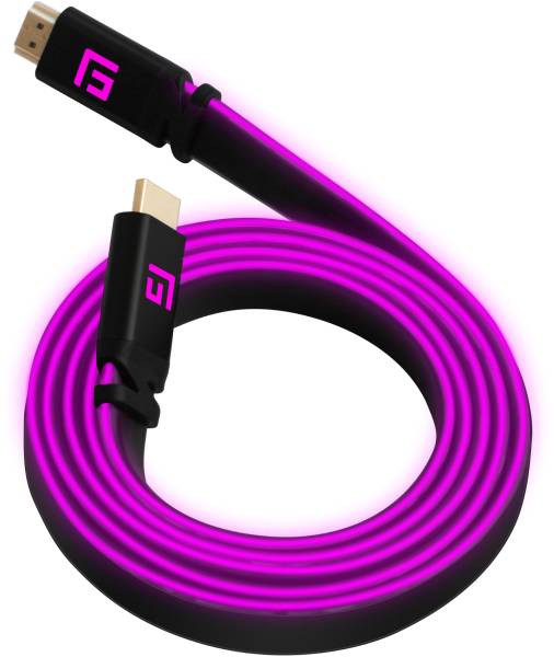 FLOAT GRIP High-Speed LED HDMI Cable FG-HDMILED-300-PINK 3M, v2.1 Pink