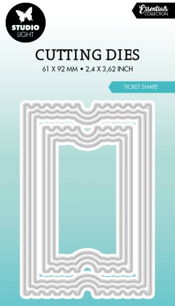 SIZZIX Stanzformen 6.1×9.2×0.1cm CD441 Ticket 6 Stück