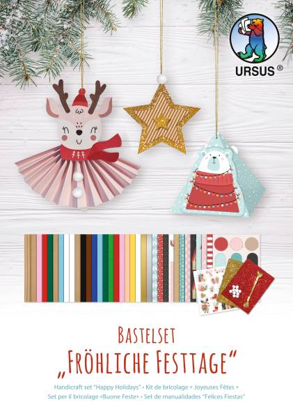 URSUS Bastel-Set 18×25.5cm 7960099F Fröhliche Festtage