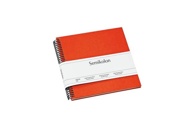 Semikolon Fotoalbum 17 x 17 cm Orange, 20 cremeweisse Seiten