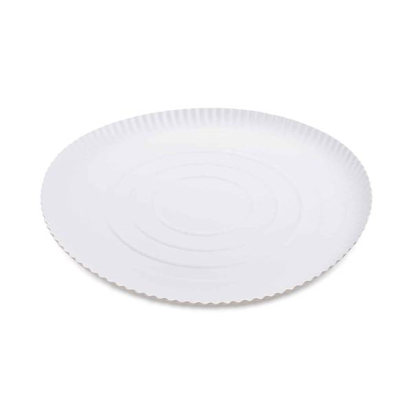 Pappteller tief weiß 32cm – 50 Stück