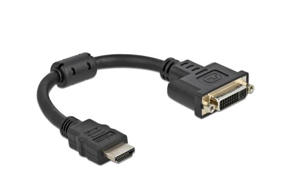 Delock Adapter HDMI – DVI, 4K/30Hz HDMI – DVI-D
