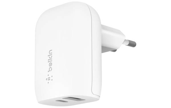 Belkin Boost Charge 37W USB-C PD + USB-A Dual Wall Charger – white