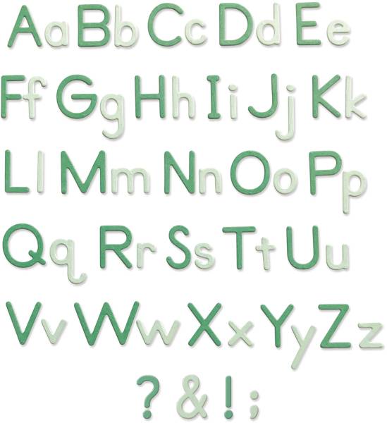SIZZIX Stanzformen Alpha-numerisch 665335 92 Teile