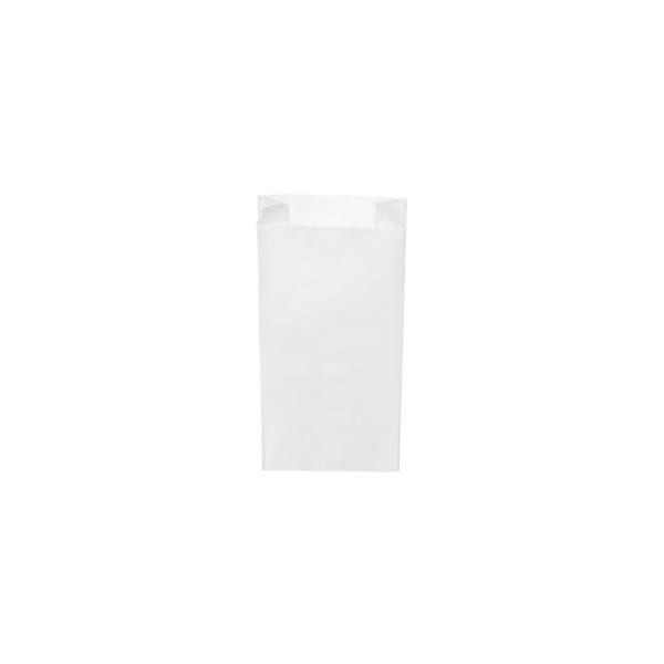 Papierfaltenbeutel weiß 10+5 x 22 cm 0,5kg – 1000 Stück