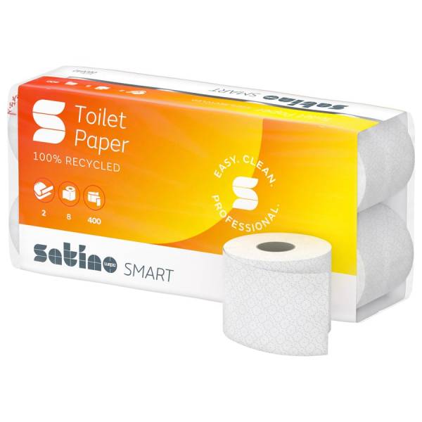 1584 Rollen Wepa Smart Toilettenpapier 400 Blatt 2-lag Weiss 1 Palette