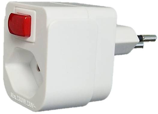 Abzweigstecker 1x T13 mit Schalter