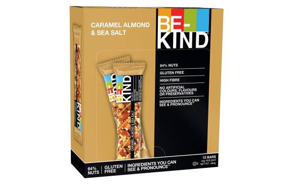 BE-KIND Riegel Caramel Almond &amp; Sea Salt 12 x 40 g