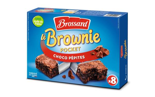 Brossard Mini Brownie mit Schokostückchen 8 Stück