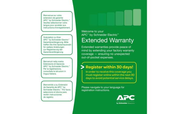 APC Garantieerweiterung WBEXTWAR3YR-SP-02 3 Jahre