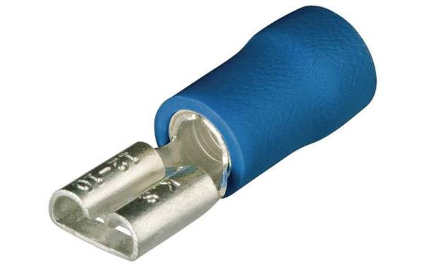 Knipex Flacksteckhülsen 6.3 x 0,8 mm Blau, 100 Stück