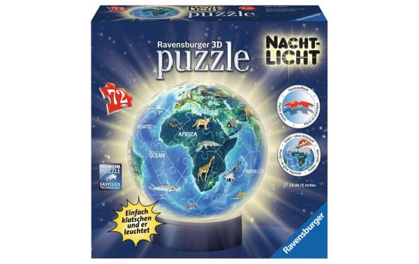 Ravensburger 3D Puzzle Erde bei Nacht Nachtlicht