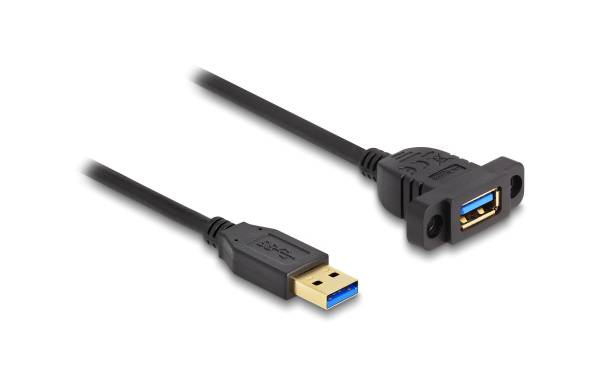 Delock USB 3.0-Einbaukabel USB A – USB A 1 m