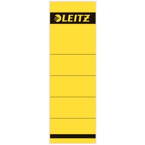 LEITZ Ordnerrücken-Etikett, 61 x 192 mm, kurz, breit, gelb