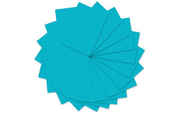 URSUS Tonzeichenpapier A4, 130 g/m², 100 Blatt, Azurblau