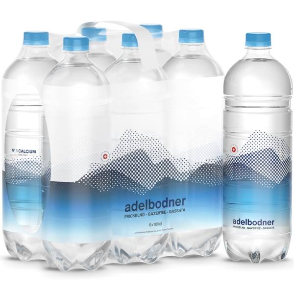 ADELBODNER mit Kohlensäure 1071 100 cl, 6 Stk.