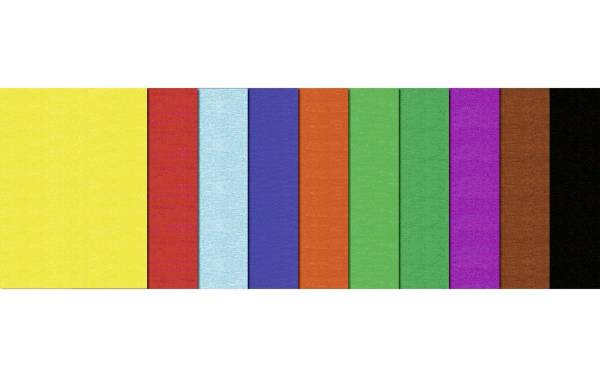 URSUS Krepppapier 50 cm x 2.5 m, 32 g/m², Mehrfarbig