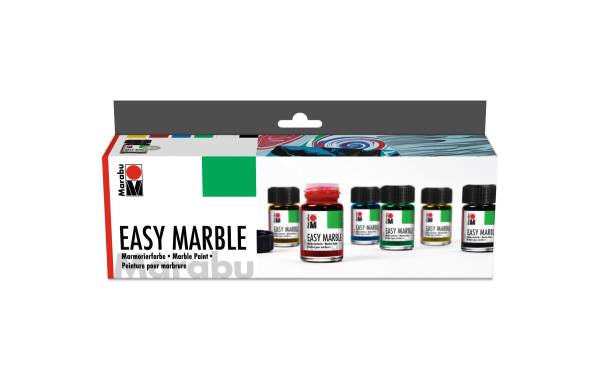 Marabu Marmorierfarbe "Easy Marble", Starter Set