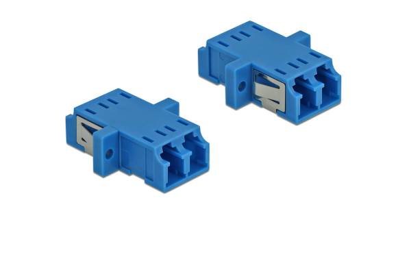 Delock LWL-Kupplung LC – LC Duplex Singlemode 2 Stück