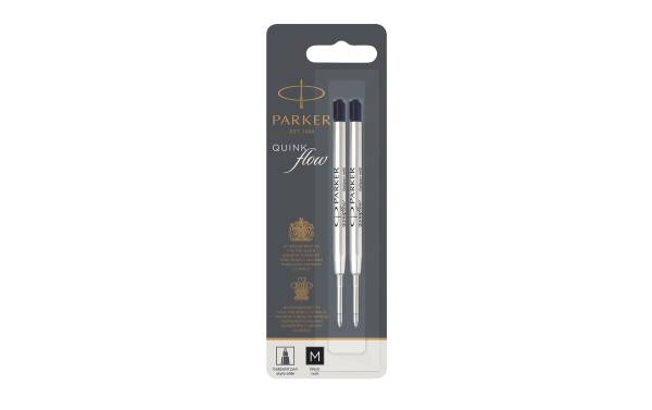 Parker Patrone Quinkflow Mine 2 x Schwarz, Medium (M)