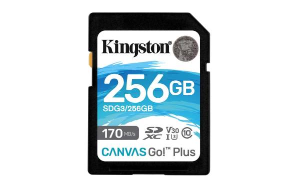 Kingston SDXC-Karte Canvas Go! Plus UHS-I U3 V30 256 GB