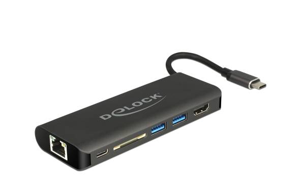 Delock Dockingstation USB3.1 Typ-C – HDMI/LAN/SD/USB-A/USB-C PD