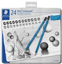 STAEDTLER Bleistift Mars Lumograph, 6er Metalletui