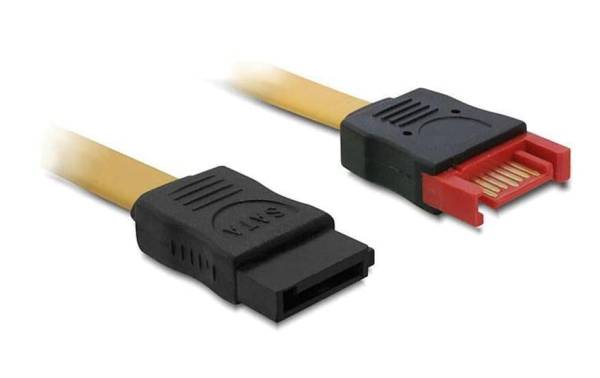 Delock SATA3-Kabel gelb, Verlängerung 30 cm