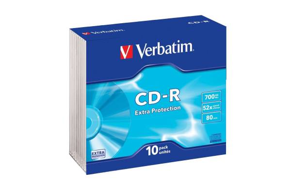 CD-R Wrap 80MIN/700MB 52x 10 Pcs VERBATIM 43415