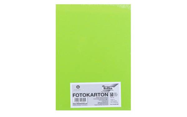 folia Fotokarton, DIN A4, 300 g/qm, maigrün