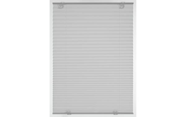 Gardinia Plissée Solo mit Saugnäpfen, blickdicht 40 x 130 cm, Grau